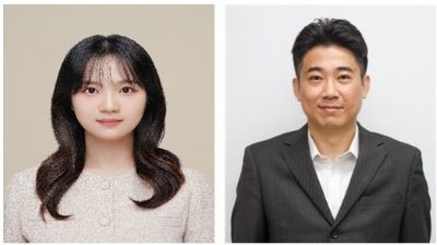  (Left) Kim Chaeun, Master's student, (Right) Ha Taejun, Professor