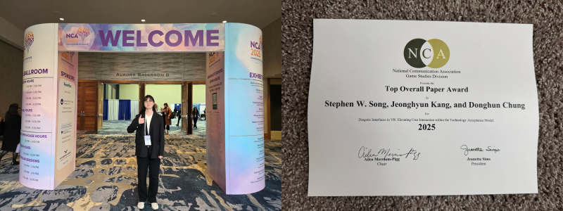 NCA에서 ‘Top Overall Paper Award’을 수상한 정동훈 교수 연구팀

