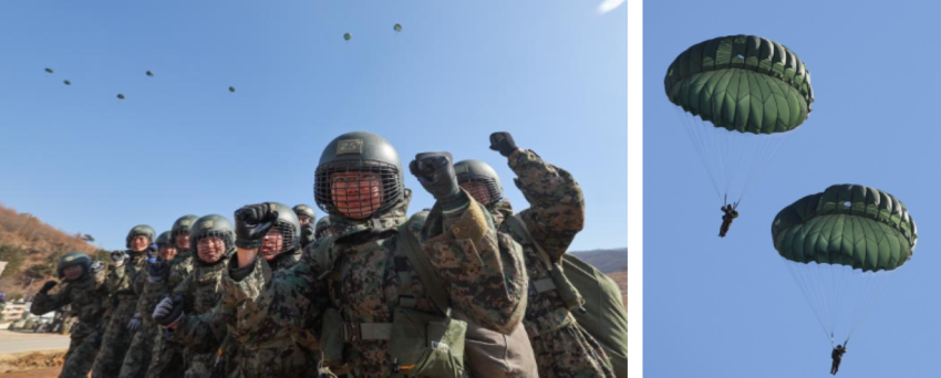 890기 공수훈련 현장